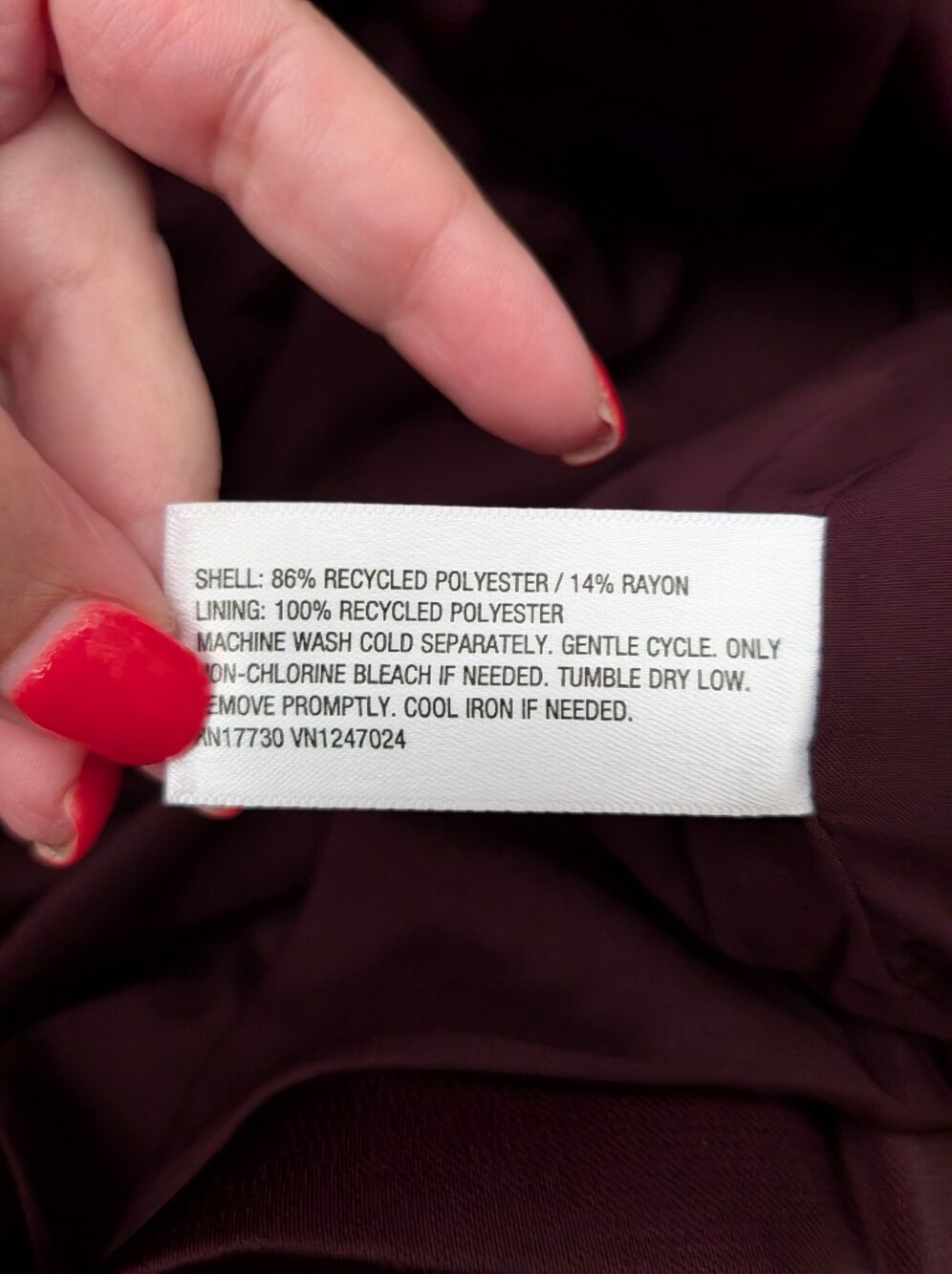 a new day Women's Burgundy Double-Breasted Blazer - Picture 6 of 7
